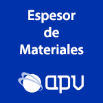 Espesor de Materiales