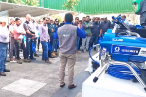 noticias-evento-demostracion-capacitacion-equipos-graco-apv-chile Evento, demostración y capacitación técnica sobre equipos de pintura Graco dictada por APV Chile ante un grupo de contratistas y profesionales de la construcción en Santiago.